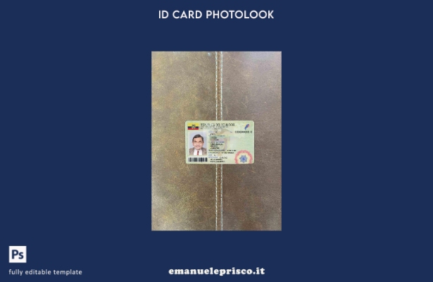 modello FRONTALE photolook ID Ecuador stile verificato